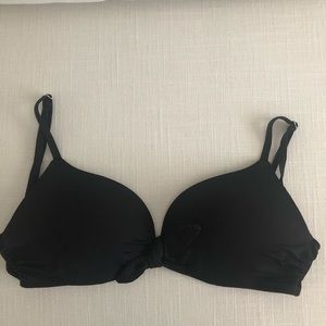 H&M black push-up bikini top- size 34 D